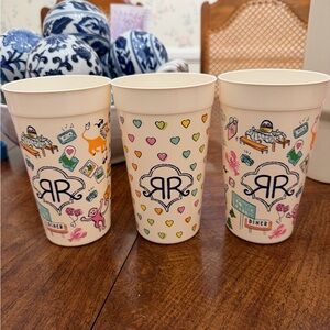 Roller Rabbit White Cups (set of 3)
